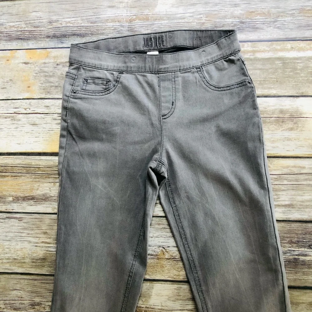 Girls gray justice jeggings! Size 14